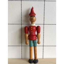 Vintage Scandinavisch design Pinokkio pop van hout
