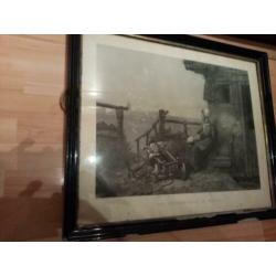 Prent antiek een zondagmorgen op Marken datering 1880/1900