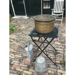 Mooie oude koperen pot ketel
