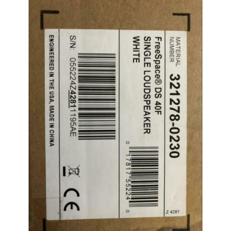 Nieuwe Bose Free space DS40F luidspreker 3x