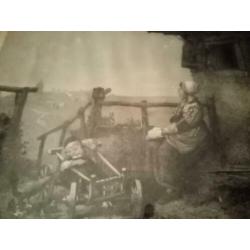 Prent antiek een zondagmorgen op Marken datering 1880/1900