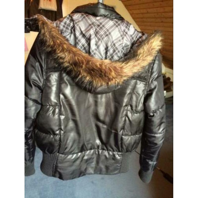 Zwarte winterjas Only