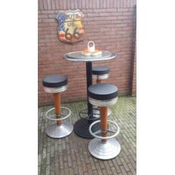 Fifties sixties casino barkrukken bel air bartafel