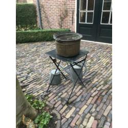 Mooie oude koperen pot ketel