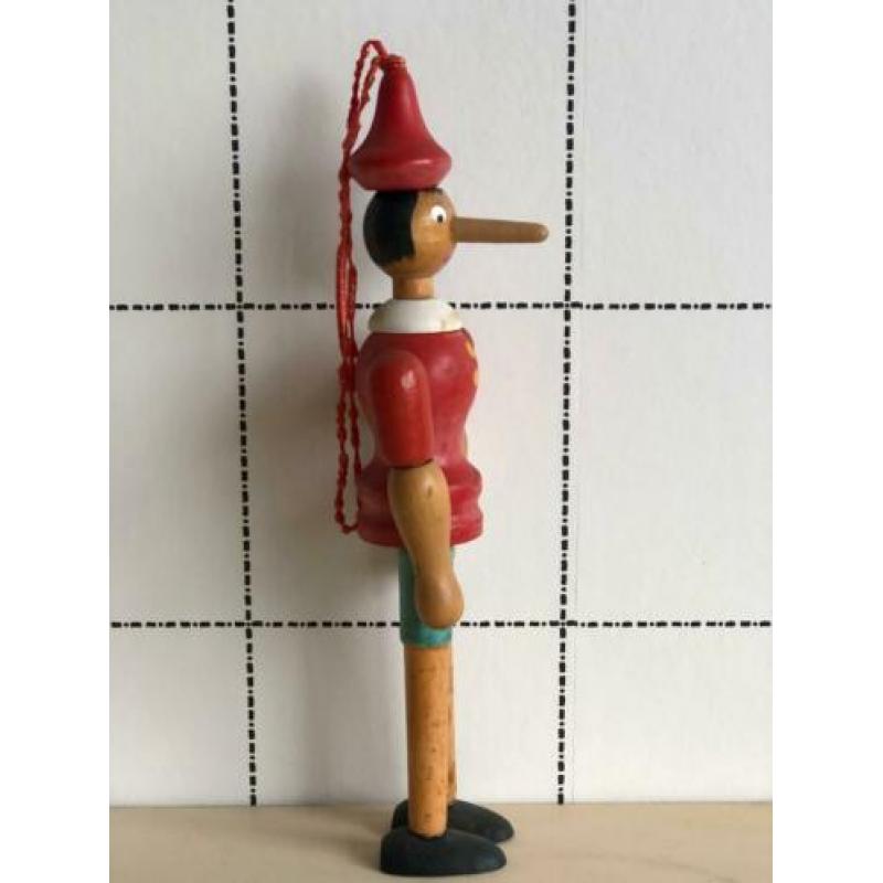 Vintage Scandinavisch design Pinokkio pop van hout