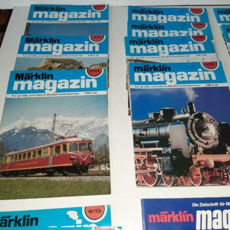 20 stuks Marklin Magazins vanaf 1966 t/m 1992