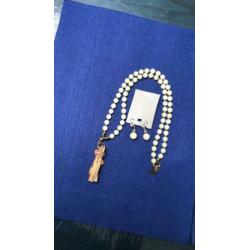 Mooie nieuwe ketting merk Exoal (eventueel met oorbellen)