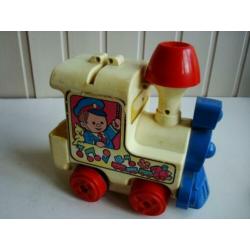 Speelgoed Fisher Price -Trein met muziek en Televisie / 1979