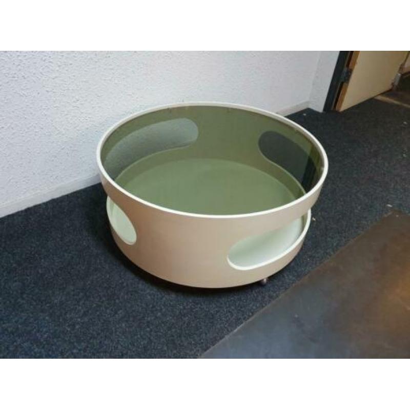 Uitverkoop!! Vintage space age salontafel voor €145,-!