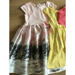 Kledingpakket, meisje, 134/140, h&m, Hema, jurkjes, skinny