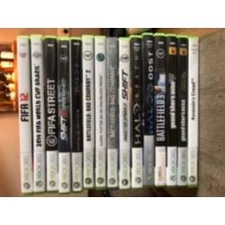 xbox 360 compleet / 5x controllers / spellen