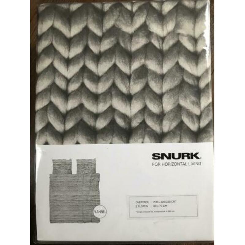 Snurk grijs breisel overtrek NIEUW in verpakking
