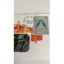 Nederlandse Antillen. Beatrix-Claus. 1966 briefkaart.
