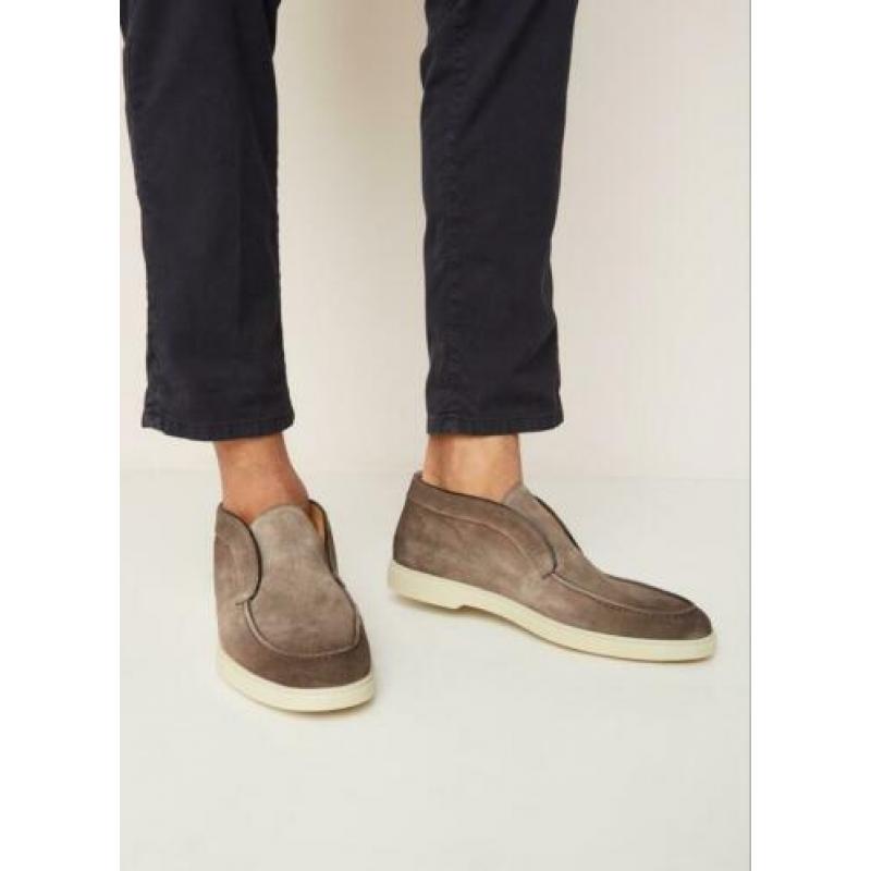 NIEUW / SANTONI suede leren schoenen maat 45 (11)