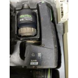 festool 12V boormaschiene met 2 laders en 2 accu's