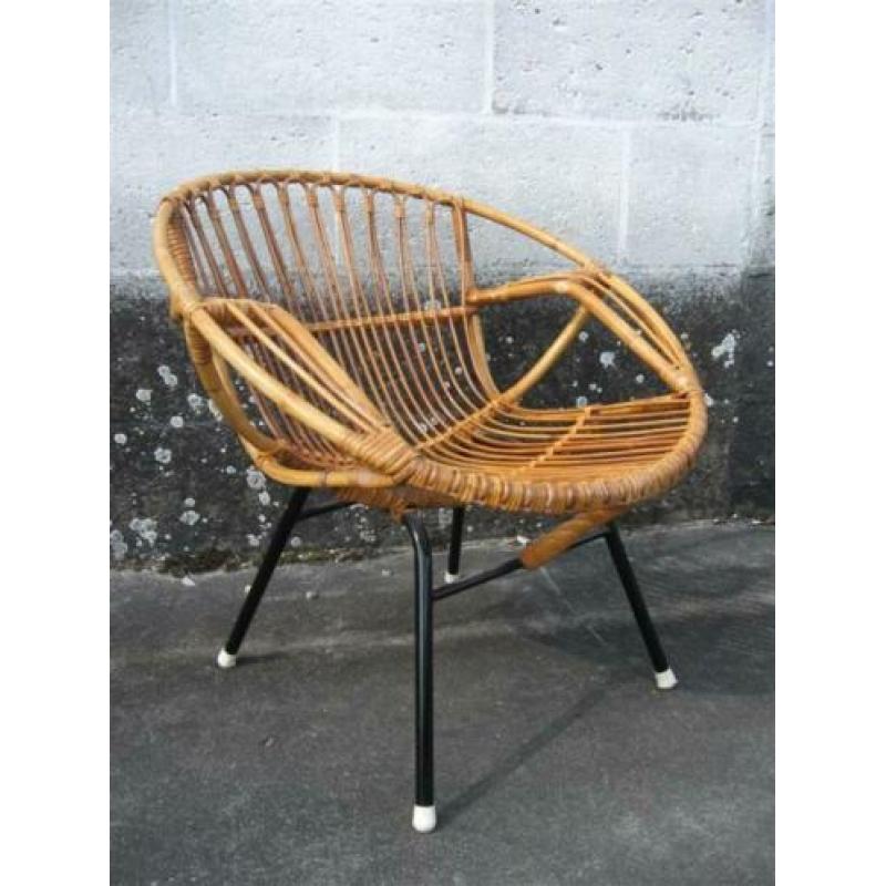 Stoeltje '60s ( rotan ) Retro/Vintage/Design