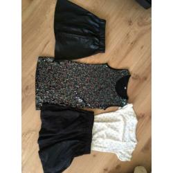 Kledingpakket, meisje, 134/140, h&m, Hema, jurkjes, skinny