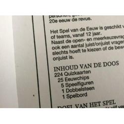 Spel van de Eeuw, zo goed als nieuw