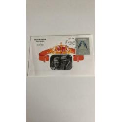 Nederlandse Antillen. Beatrix-Claus. 1966 briefkaart.