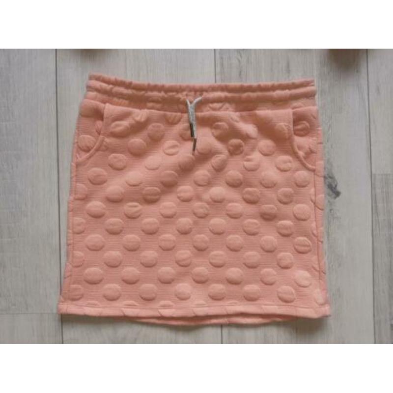 Roze meisjes set jas, trui en rokje maat 158-164