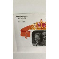 Nederlandse Antillen. Beatrix-Claus. 1966 briefkaart.