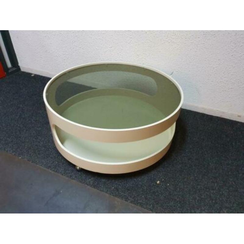 Uitverkoop!! Vintage space age salontafel voor €145,-!