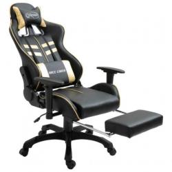 Nieuwe Gamestoel Xtreme goud ergonomisch model met voetenste