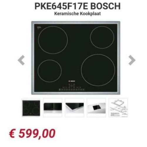 Z.g.a.n Keramische Bosch kookplaat