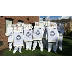 Loopgroep carnaval: witwassen