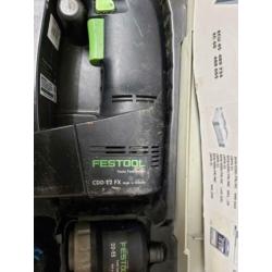 festool 12V boormaschiene met 2 laders en 2 accu's