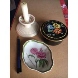 Villeroy & Boch / Hutschenreuther bakje, Wedgwood kandelaar