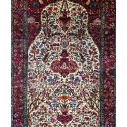 Handgeknoopt Perzisch tapijt Tabriz vase birds 175x280cm