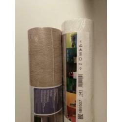 Behangrollen 6 wit en 4 beige