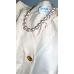 STIZZOLI lang wollen cardigan-vest/jas-mantel 44 46 L XL