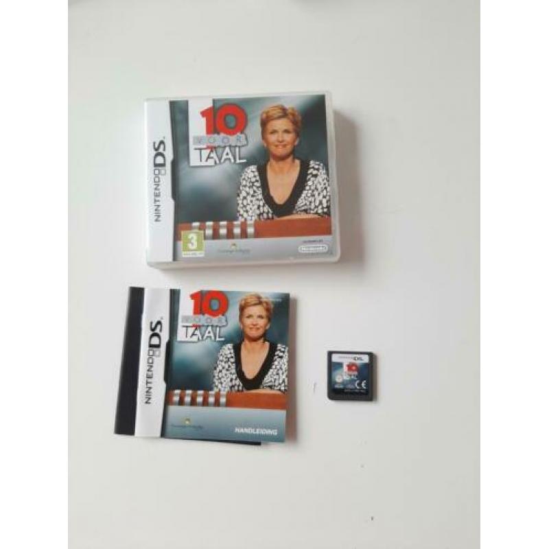 Nintendo DS Lite Rood met 8 spelletjes.