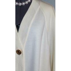 STIZZOLI lang wollen cardigan-vest/jas-mantel 44 46 L XL