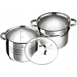 Luxury Blaumann 32-Piece Stainless Steel Cookware Set