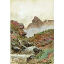 Jan van Couver (Ps H Koekoek) 1836-1909 -Berglandschap