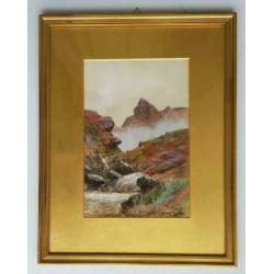 Jan van Couver (Ps H Koekoek) 1836-1909 -Berglandschap