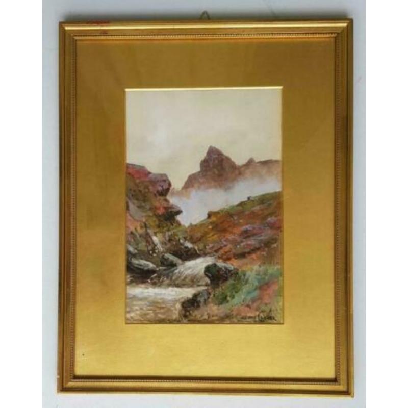 Jan van Couver (Ps H Koekoek) 1836-1909 -Berglandschap