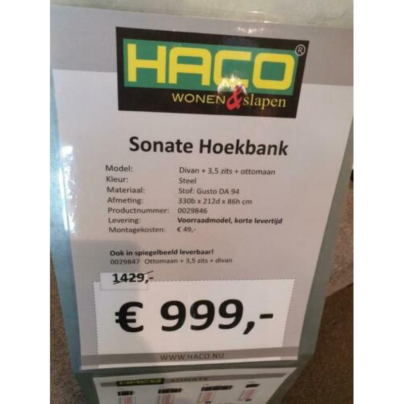 Nette hoekbank
