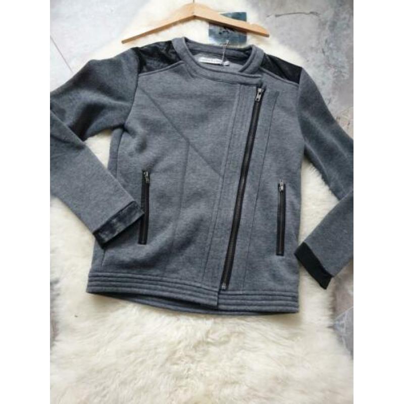 Maat 164 NIEUW Meisjes Vest/Jas Grijs FRANKIE & LIBERTY