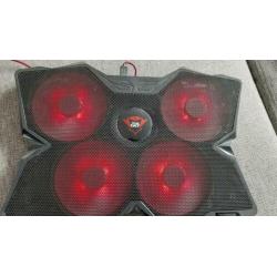 Trust Gaming Led laptop stand cooler met usb