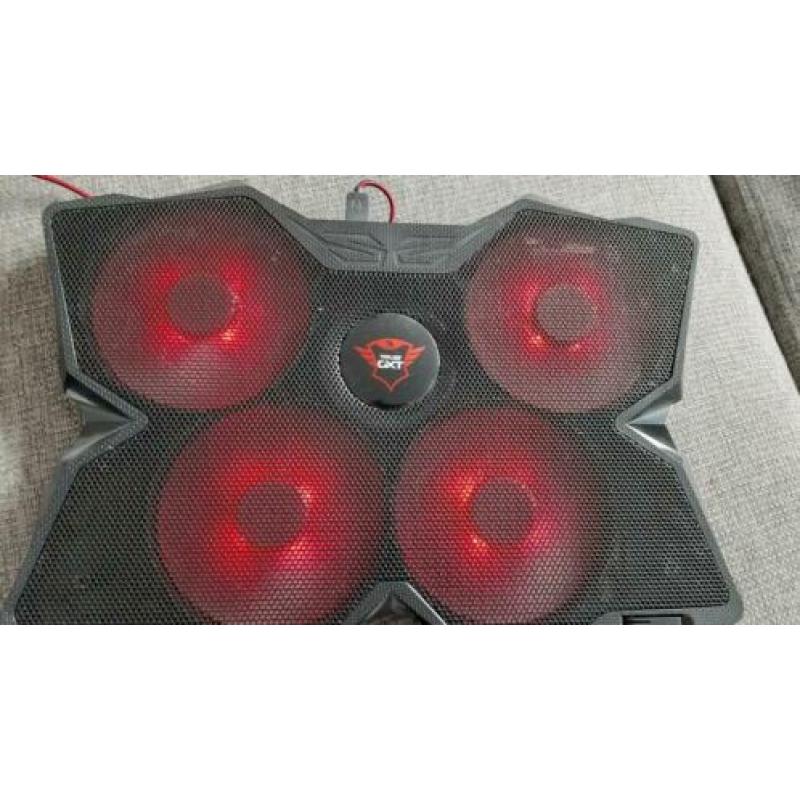 Trust Gaming Led laptop stand cooler met usb