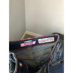 Twee Vingino Flex fit spijkerbroeken jeans meisje maat 110