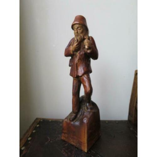 uit hout gesneden houthakker 34 cm