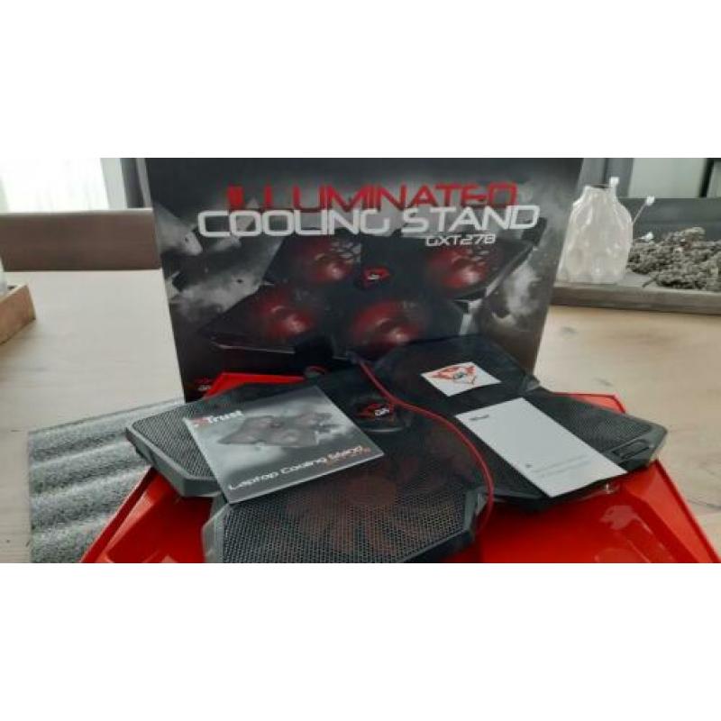 Trust Gaming Led laptop stand cooler met usb