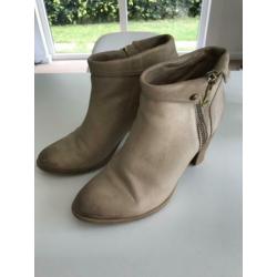 Leren enkellaars, mt 40