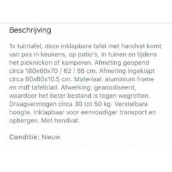 Tuin en terras meubels/inrichting