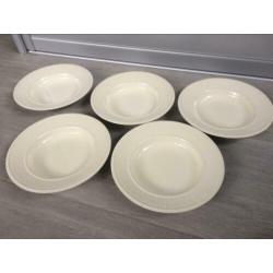 Wedgwood Edme Diepe borden 23 cm 5 stuks